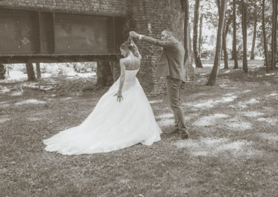 Amandine et Greg en noir et blanc